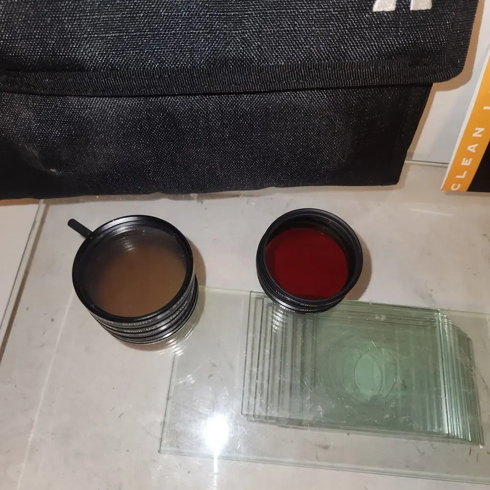Vintage Lot of 8 of Hoya & Tiffen 49mm Lenses Filter with case